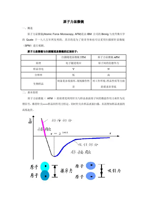 原子力显微镜基本原理