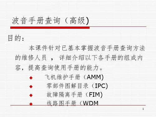 波音手册查询(高级)