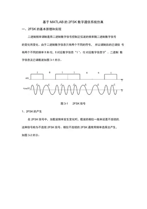 基于MATLAB的2FSK数字通信系统仿真