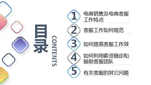 电商客服人员培训ppt课件
