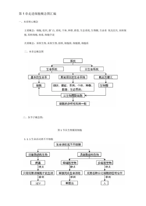 d高中生物必修一知识框架