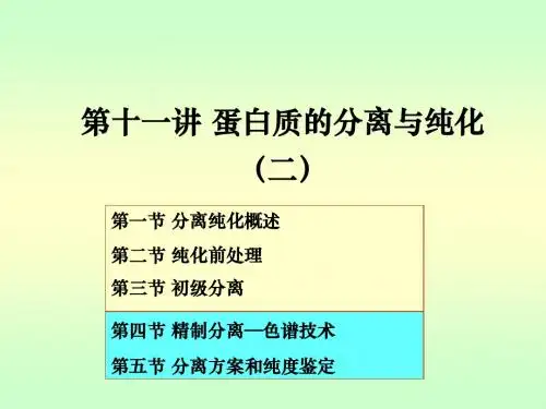 11第十一讲蛋白质的分离与纯化(二)课件