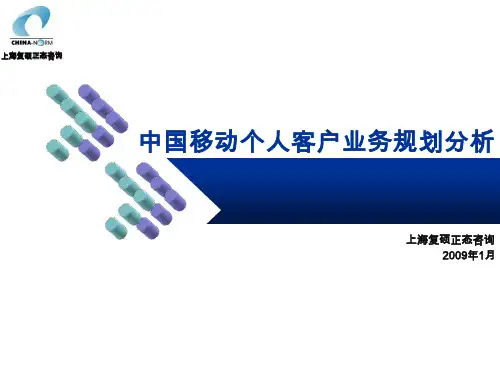 中国移动个人客户业务规划分析