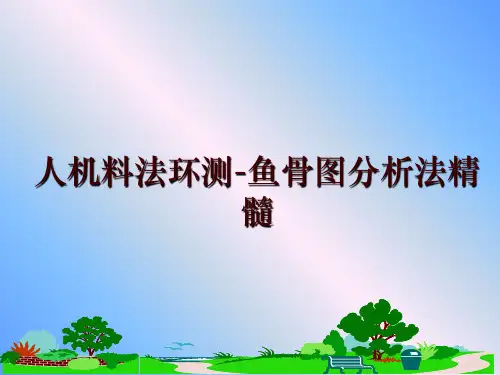 最新人机料法环测-鱼骨图分析法精髓