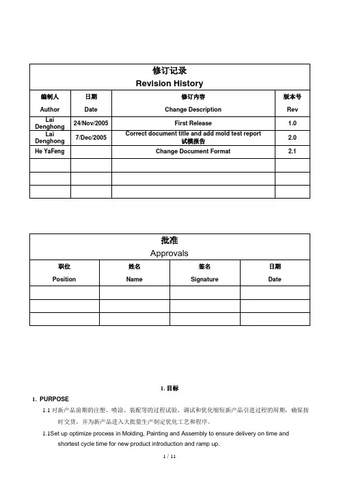 新产品试生产控制程序