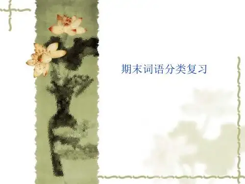 四年级下册语文课件 词语盘点八 《词语分类复习》人教新课标 (共16张ppt)