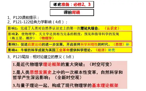 专题七 近代以来科学技术的辉煌