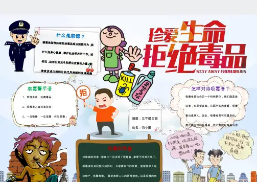 【手抄报】禁毒禁烟-远离毒品2