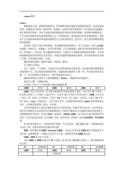 winhex超全图文使用教程