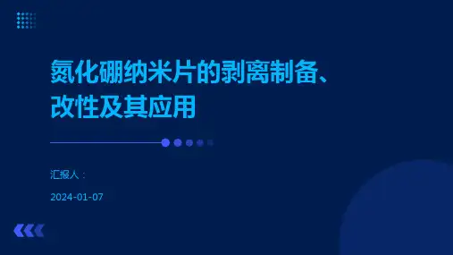 氮化硼纳米片的剥离制备、改性及其应用
