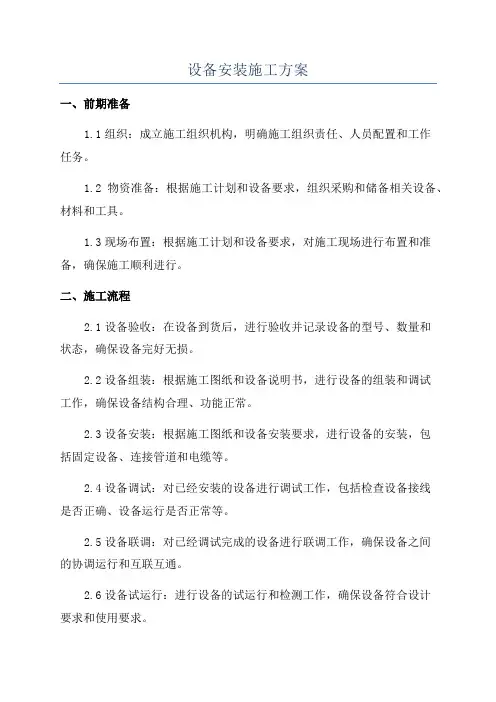 设备安装施工方案