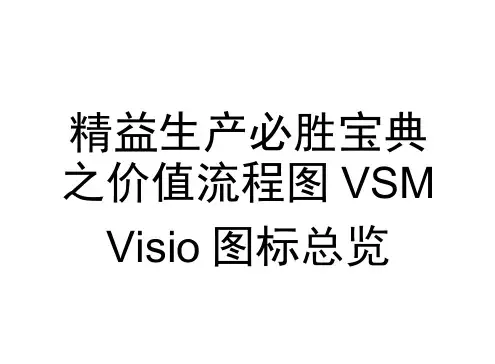(免费资料)精益生产必胜宝典之价值流程图VSMVisio图标总览.doc