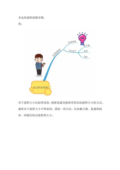 多边形面积思维导图