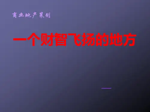 商业地产策划成功招商攻略(PPT31页)