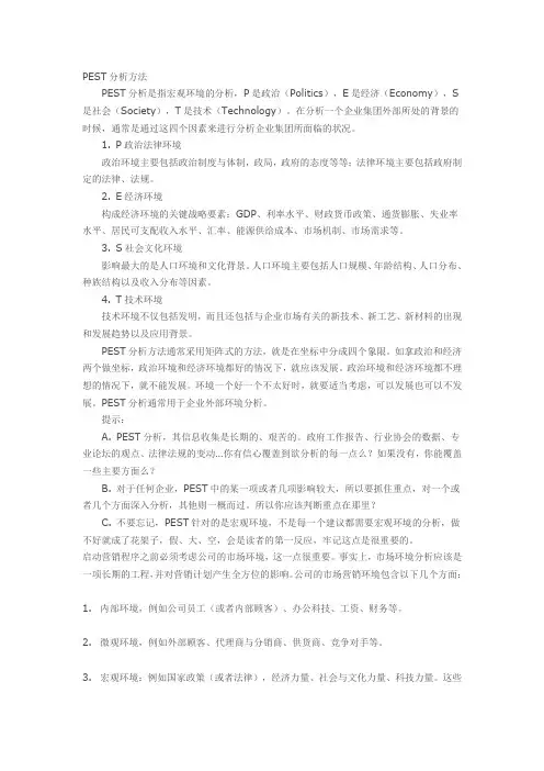 PEST分析方法