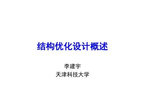 结构优化设计概述课件