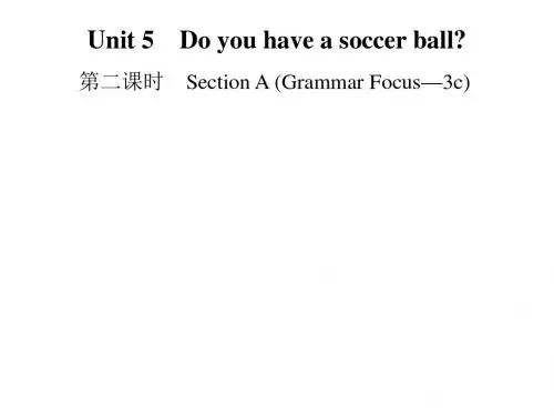 2018秋人教版七年级英语上册课件：unit5 第二课时 Section A (Grammar Focus—3c)(共12张PPT)