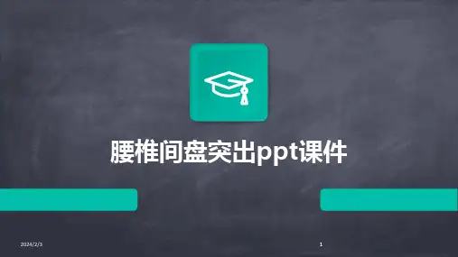 2024版年度腰椎间盘突出ppt课件