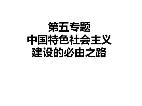 第五专题：改革开放介绍