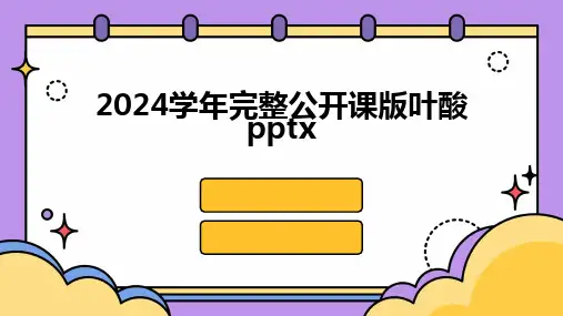 2024学年完整公开课版叶酸pptx