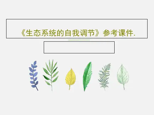 《生态系统的自我调节》参考课件.21页PPT