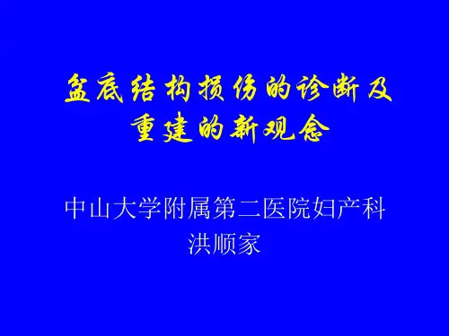 盆底结构损伤的诊断及重建的新观念 ppt课件
