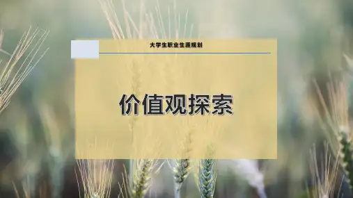 价值观探索