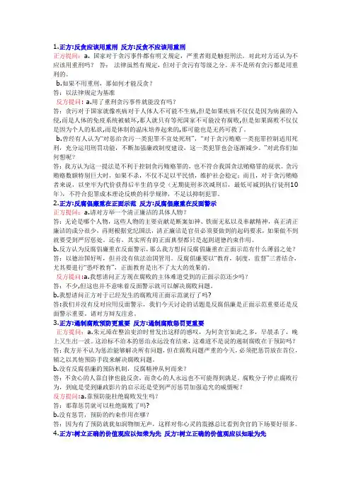 辩论题