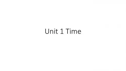 Unit 1Time 四年级英语下册 剑桥小学英语 原Join in 第一单元教学精品课件