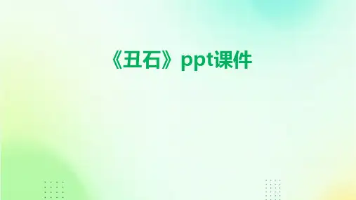 《丑石》课件