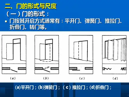 房屋建筑构造与设计门和窗ppt课件