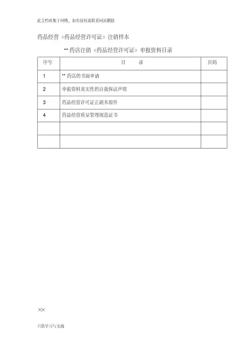 药店注销