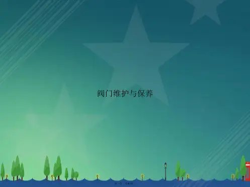 阀门维护与保养讲课文档