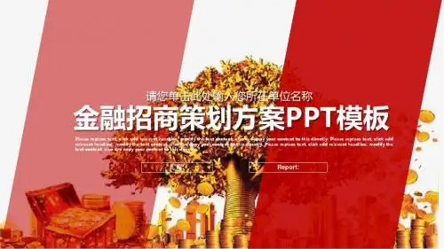 金融招商策划方案PPT模板