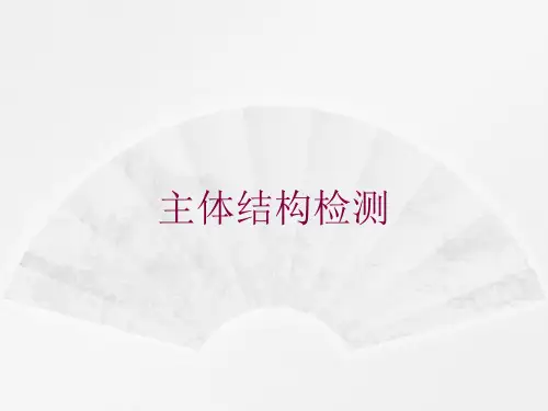 主体结构检测培训课件