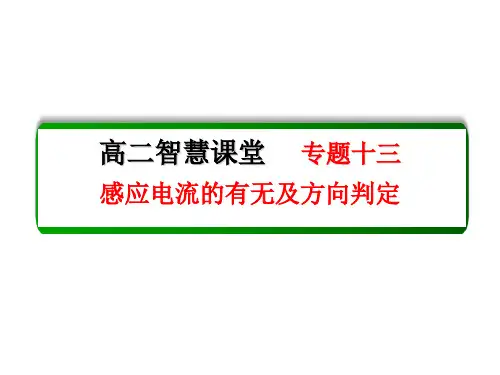 精品专题 专题十三  感应电流的有无及方向判定