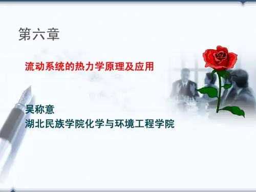 第六章流动系统的热力学原理及应用