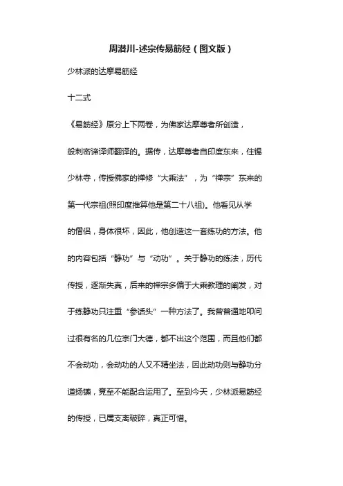 周潜川-述宗传易筋经（图文版）