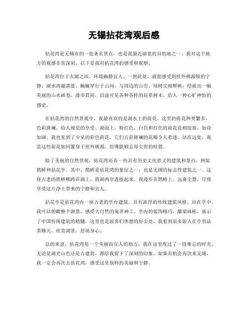 无锡拈花湾观后感