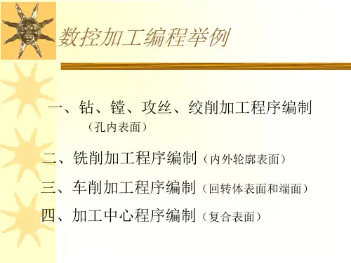 数控车削加工编程举例