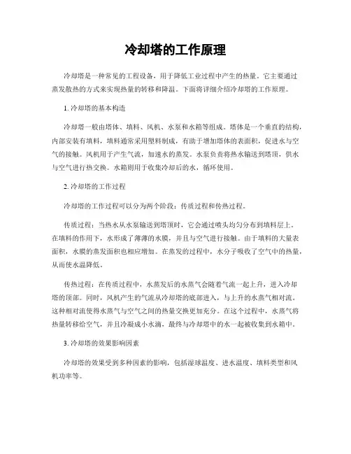 冷却塔的工作原理