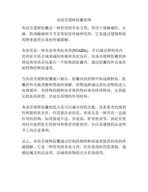 布洛芬缓释胶囊原理