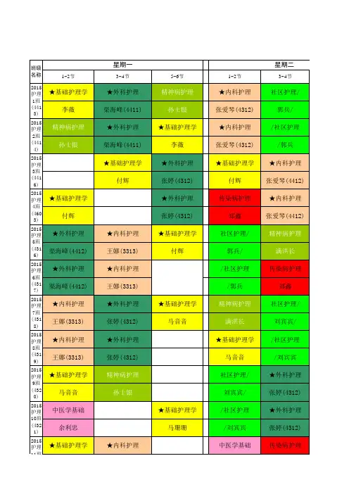 2016-2017第二学期15级最终课程表2.12