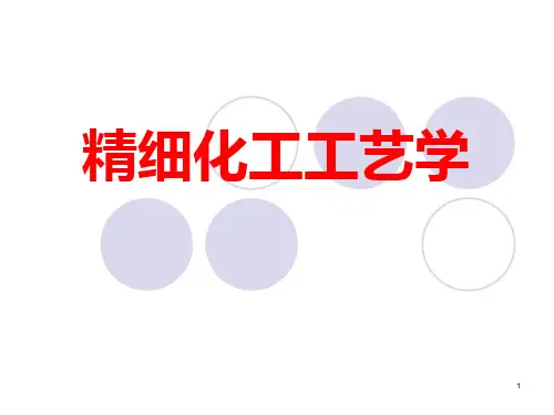 精细化工工艺学全套精品课件