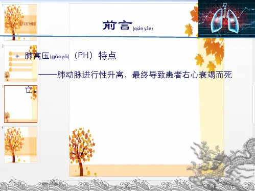 202X年肺动脉高压与右心导管检查
