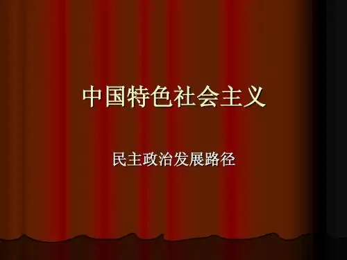 民主政治发展路径