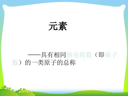 元素及元素符号-课件