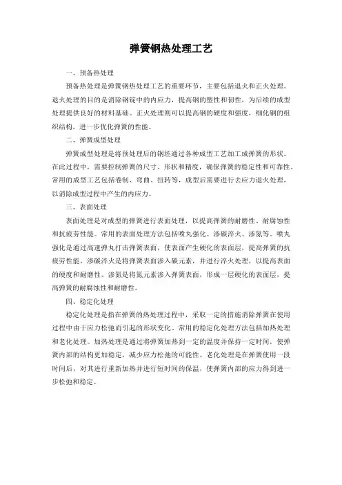 60si2mn弹簧钢热处理工艺