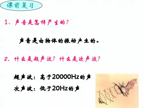 人教版八年级物理上册2.3声的利用(共32张PPT)