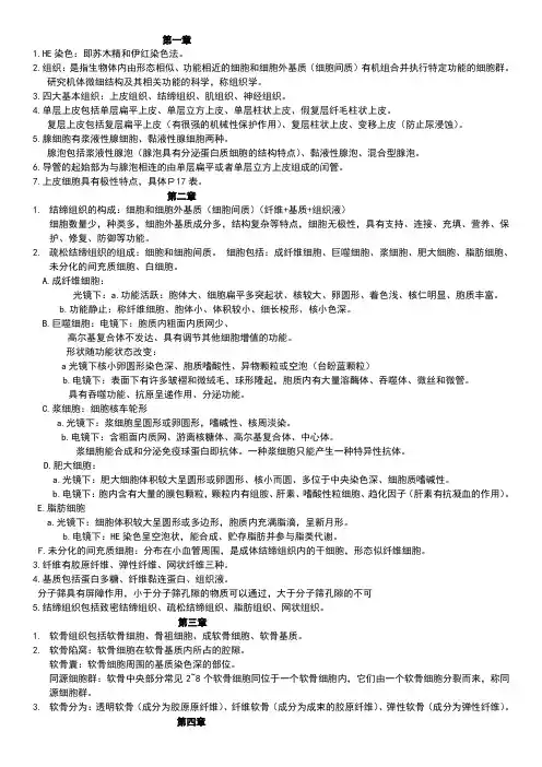组胚重点